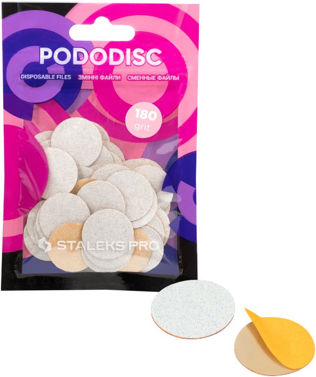 Staleks Pododisk Pre M náhradný brúsny papier, 50 ks, 180 grit