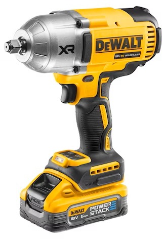 DEWALT Rázový utahovák AKU 18V XR, 1/2" v kufru DCF900P2T-QW (2x5 Ah)