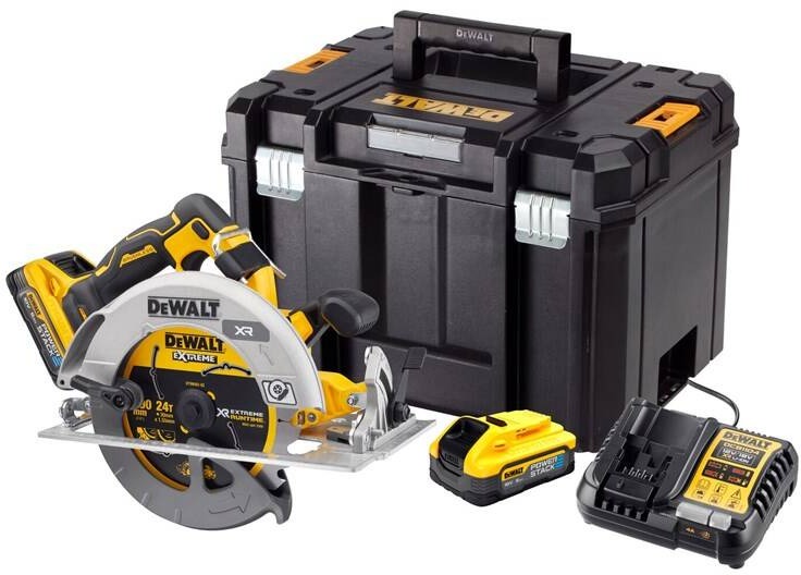 DEWALT – Kotúčová píla AKU 190 mm 18 V DCS573H2T-QW (2× 5 Ah)