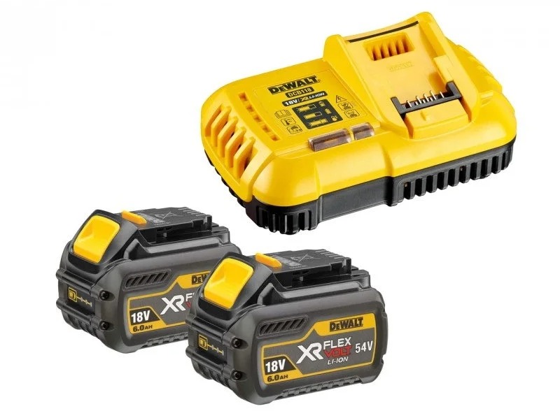 DEWALT XR FLEXVOLT nabíjačka + 2× akumulátor 6 Ah