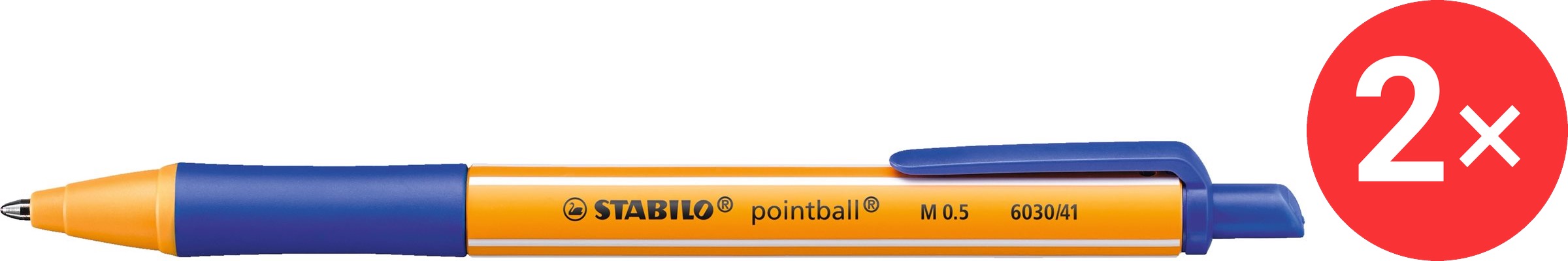 STABILO pointball, modré – balenie 2 ks