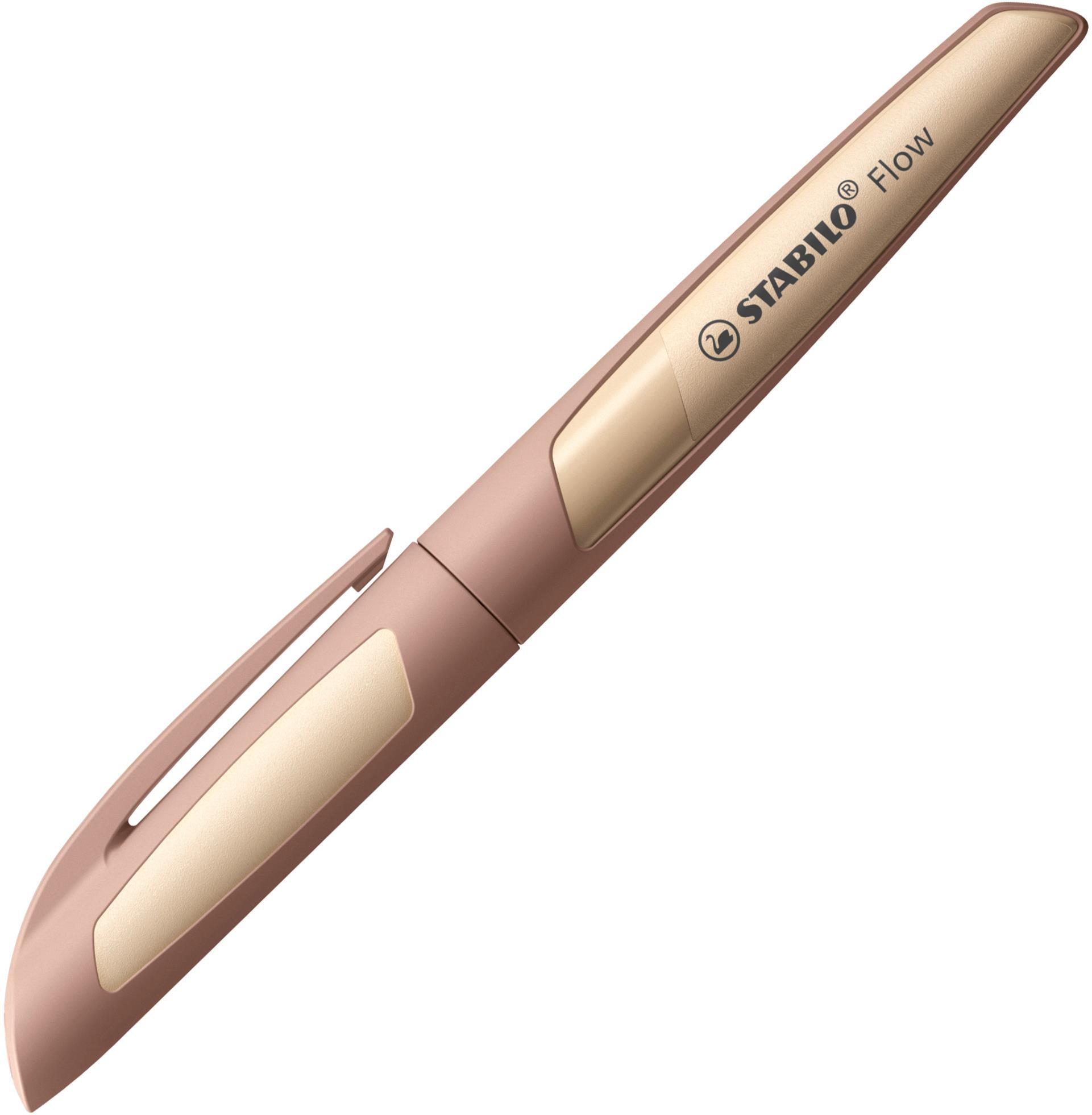 STABILO Flow MONOCHROME, svetlo hnedé + bombička s modrým zmizíkovateľným atramentom