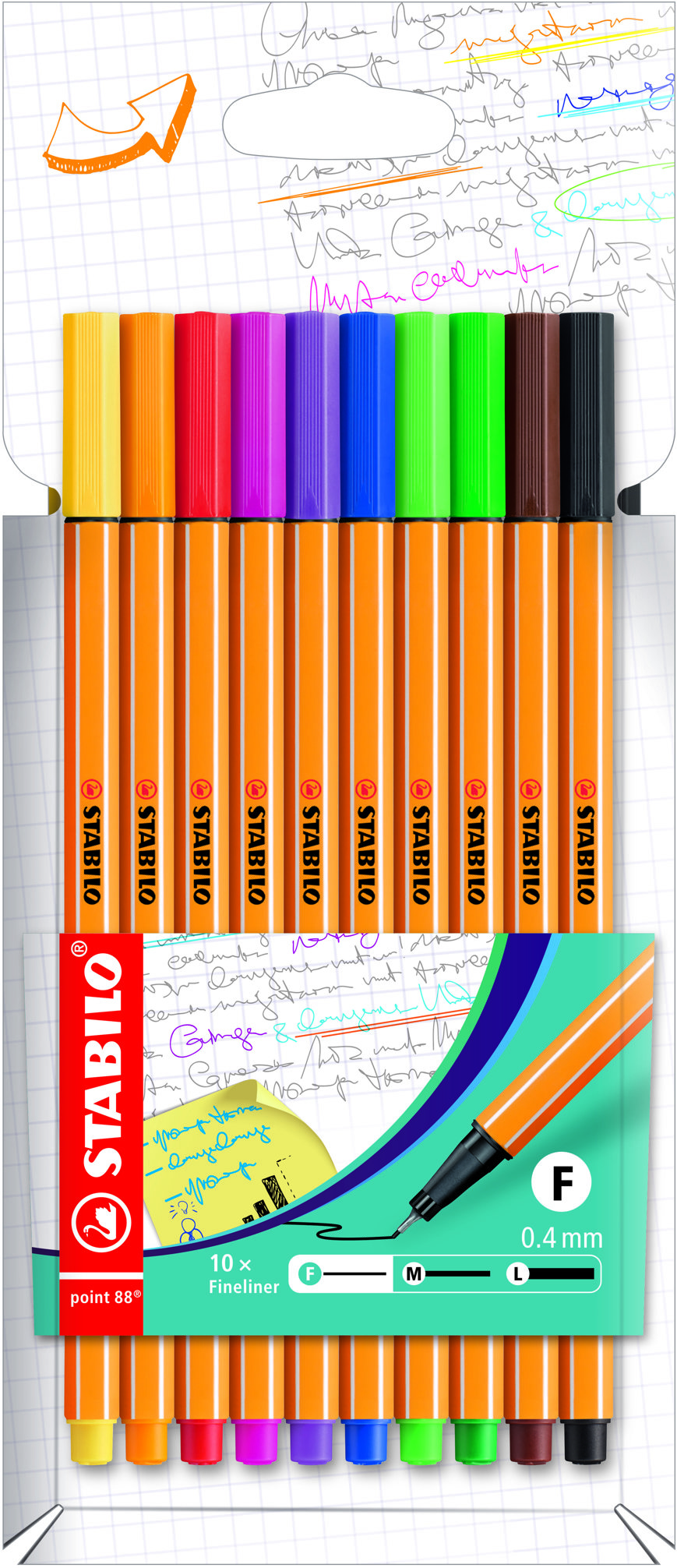 STABILO point 88 10 farieb