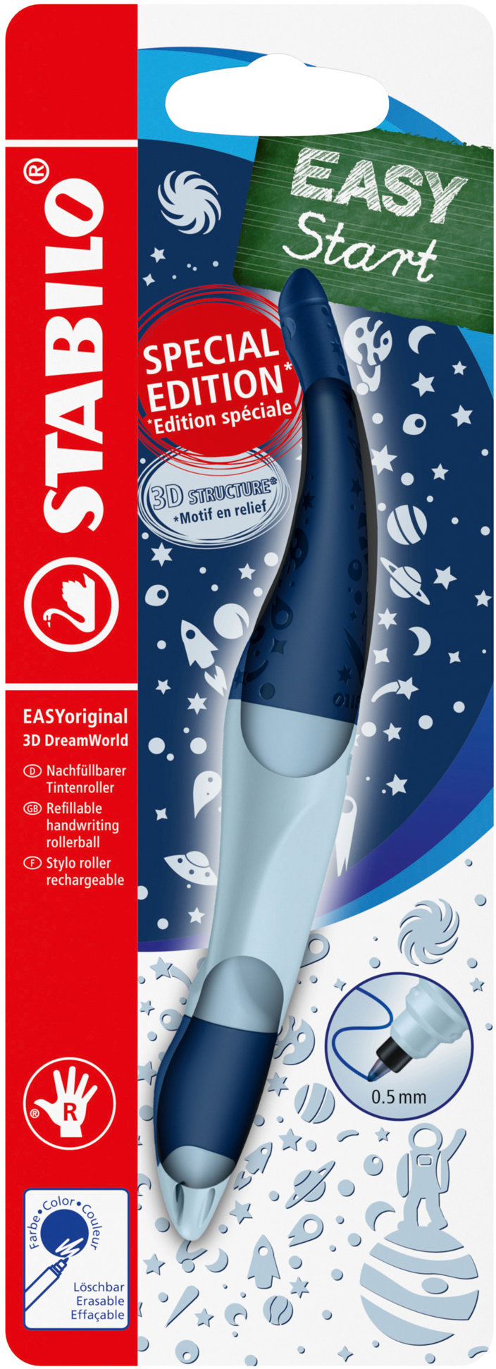 STABILO EASYoriginal 3D DreamWorld pre pravákov, modrý