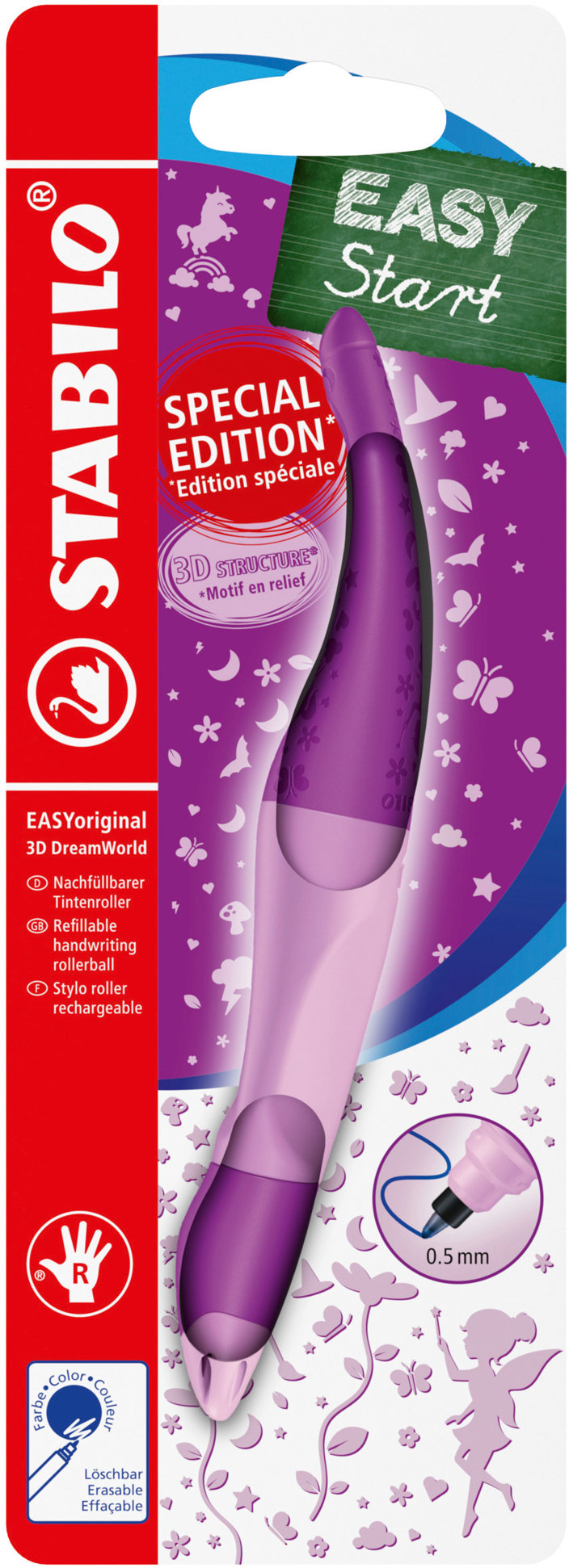 STABILO EASYoriginal 3D DreamWorld pre pravákov, ružový