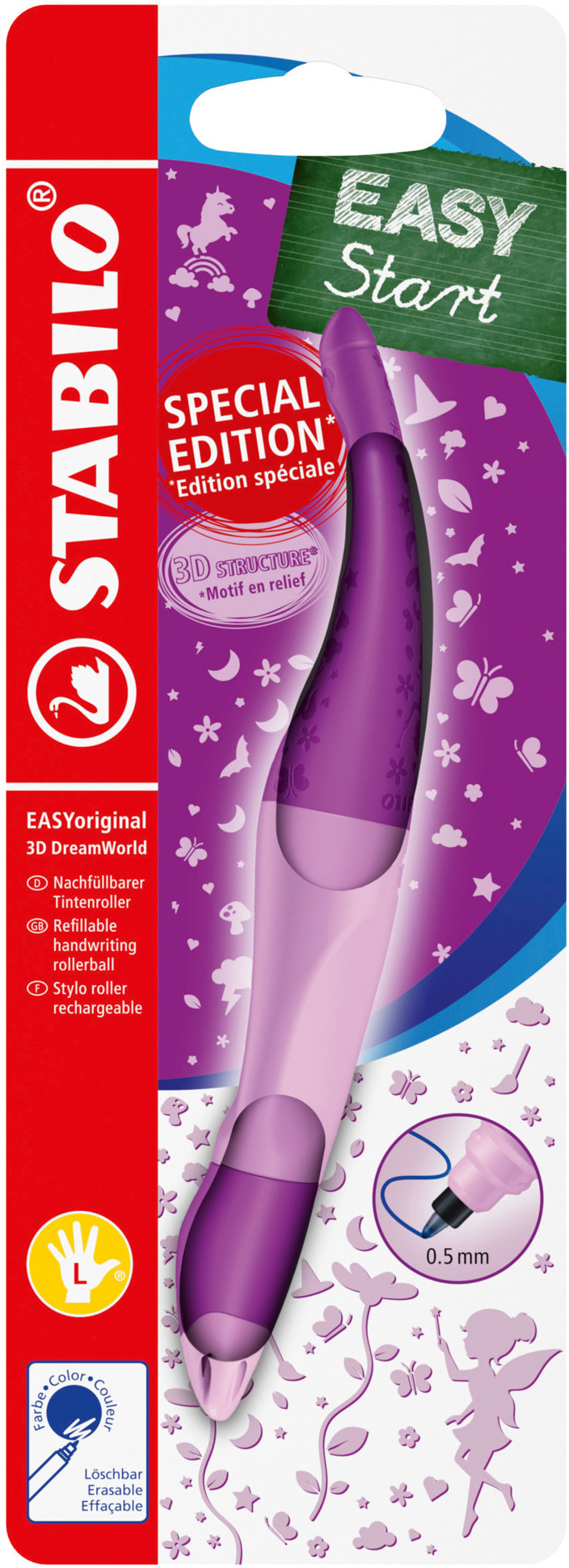 STABILO EASYoriginal 3D DreamWorld pre ľavákov, ružový