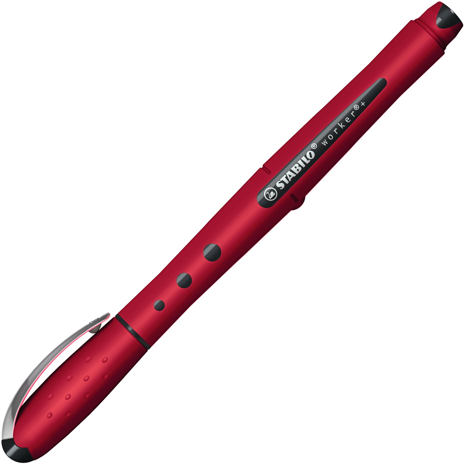 STABILO worker+ medium NatureCOLORS Wildflower, burgundský červený