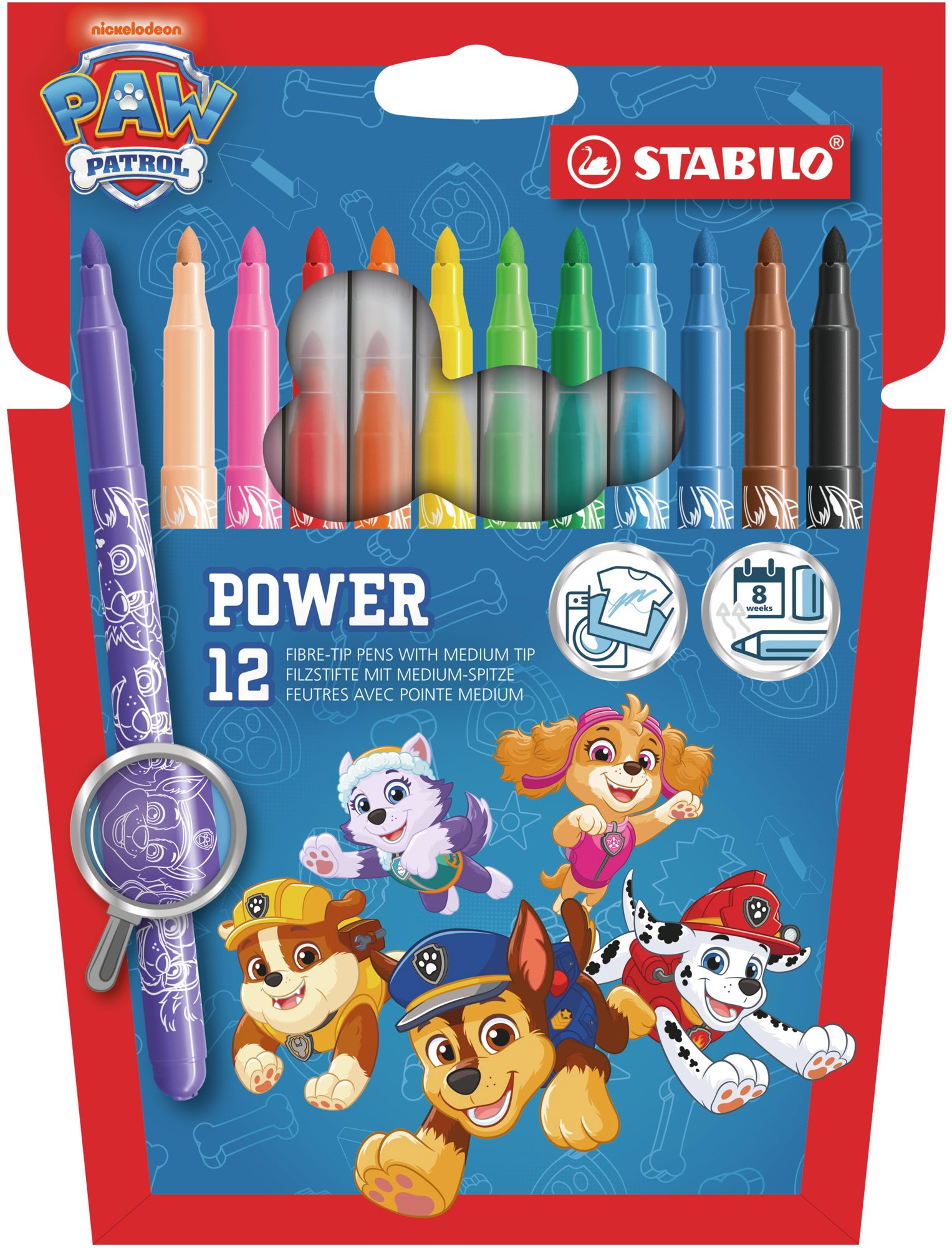 STABILO power PAW Patrol – 12 ks sada – s potlačou PAW Patrol