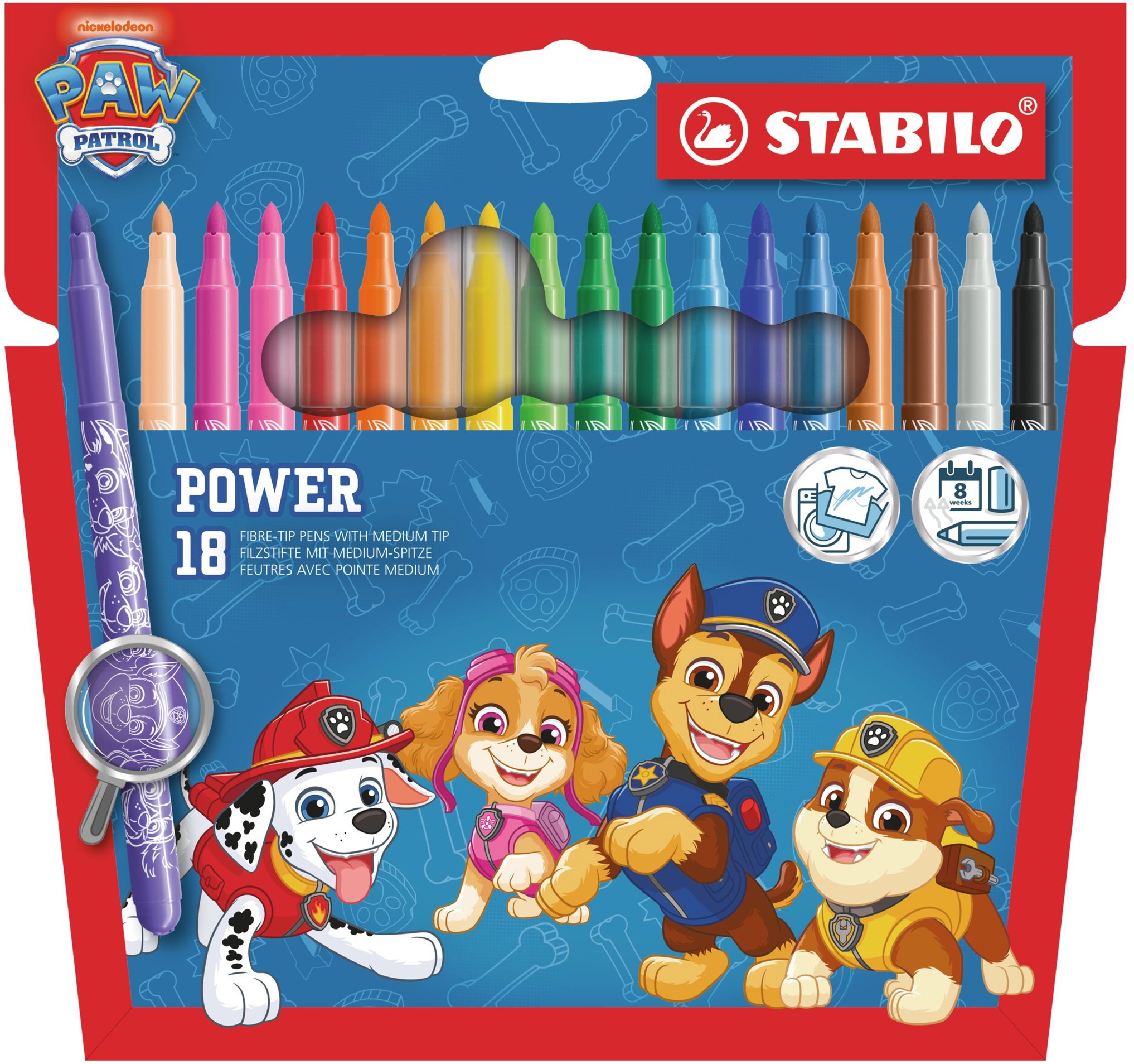 STABILO power PAW Patrol – 18 ks sada – s potlačou PAW Patrol