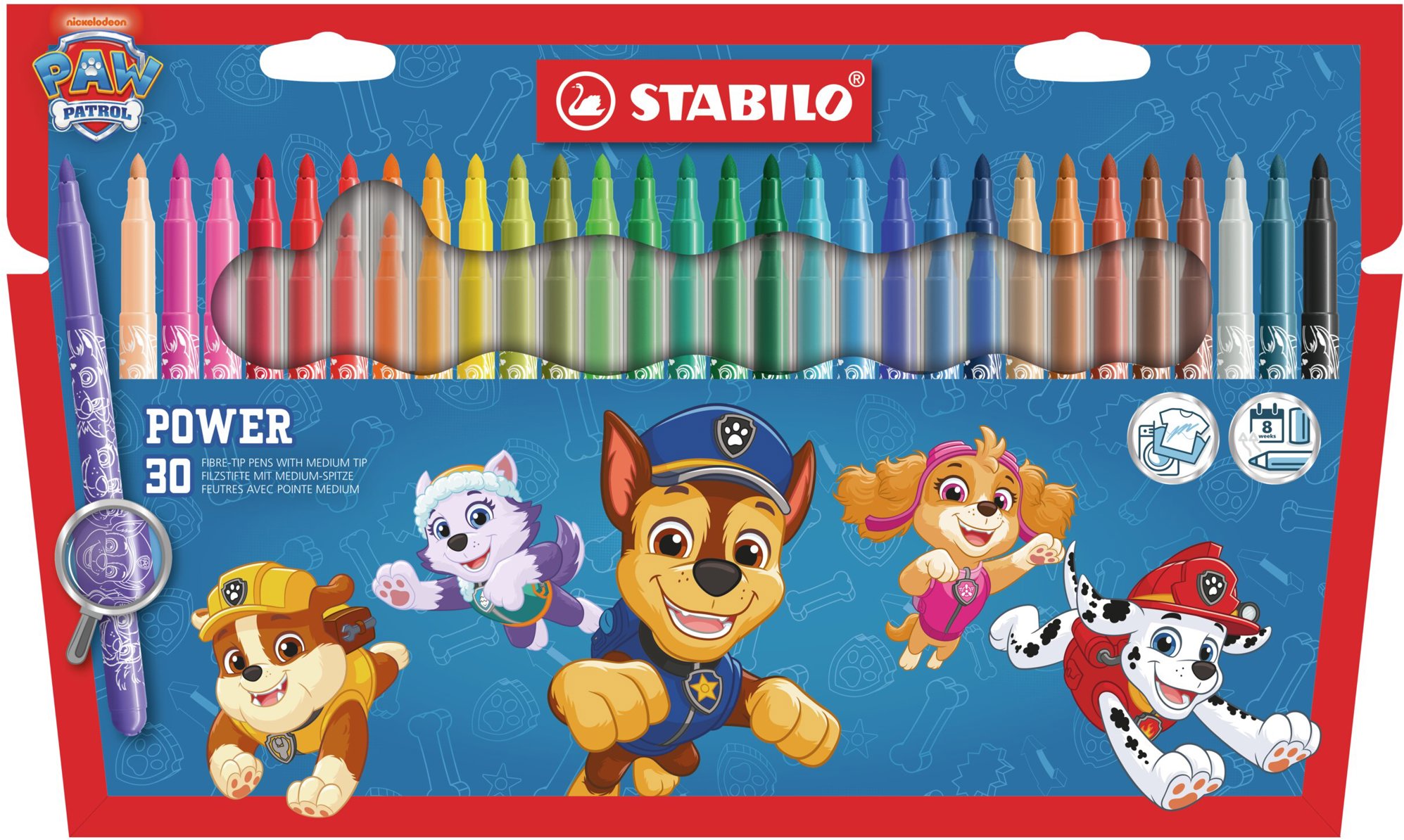 STABILO power PAW Patrol – súprava 30 ks – s potlačou PAW Patrol