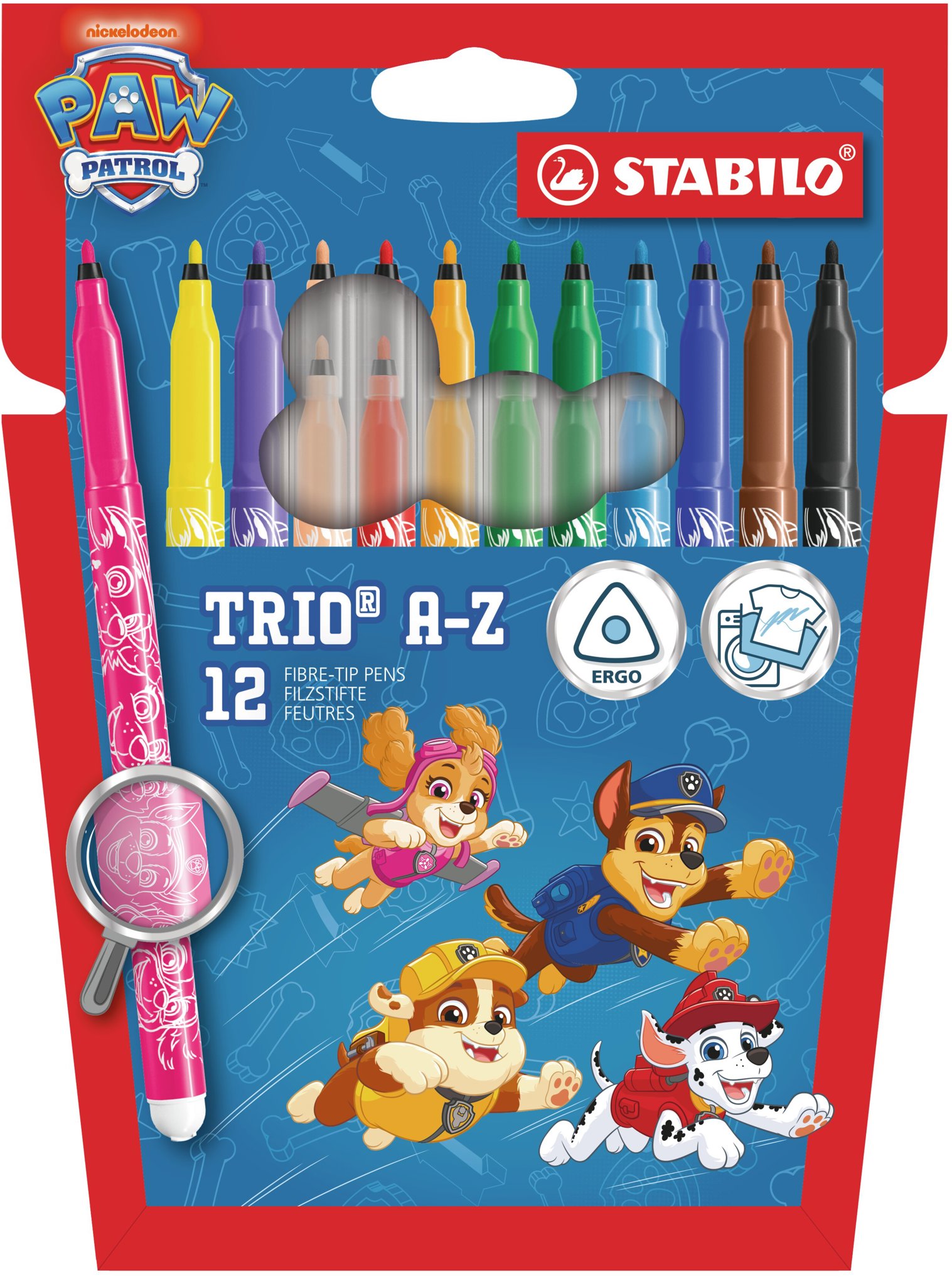 STABILO Trio A-Z PAW Patrol – 12 ks sada – s potlačami PAW Patrol