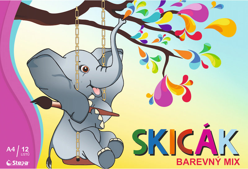 STEPA A4 12 listov, farebný mix