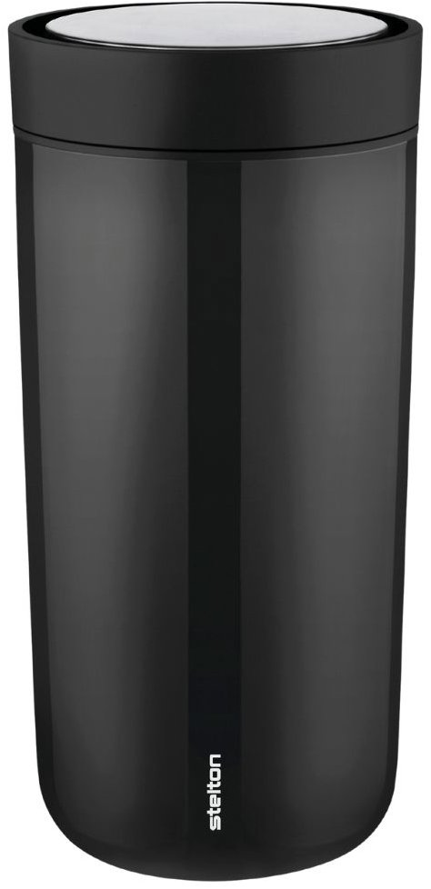 Stelton TO GO CLICK Termohrnček 400 ml čierny