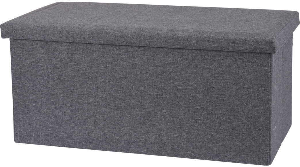 Storagesolutions Lavice s úložným prostorem, 76 × 40 × 38 cm, tmavě šedá