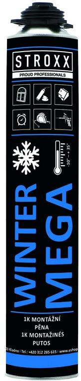 STROXX Montážna Pur pena Mega Winter (zimná do -10 °C), 870 ml