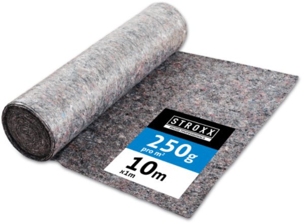 STROXX Maliarsky zakrývací filc, rolka 10 m, 250 g/m2