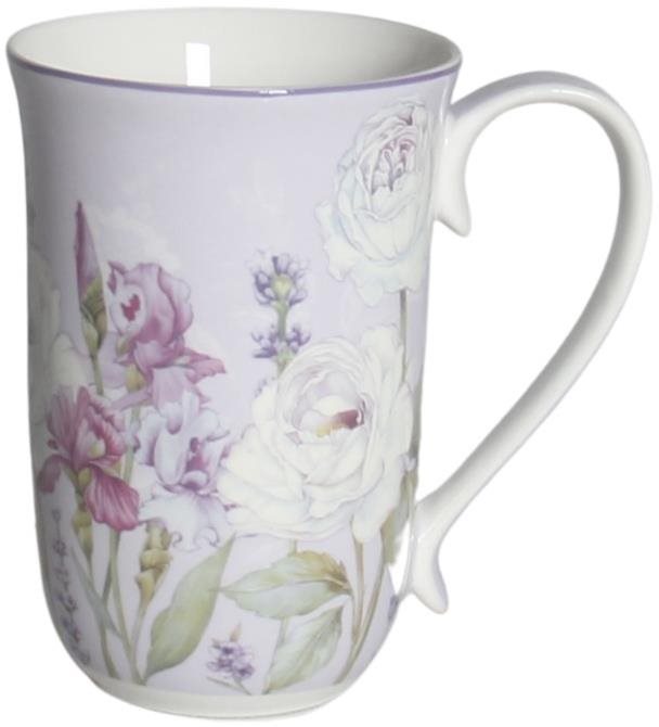 Home Elements Porcelánový hrnček 400 ml, Levanduľa