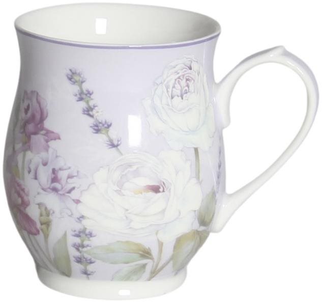 Home Elements Porcelánový hrnček 350 ml, Levanduľa