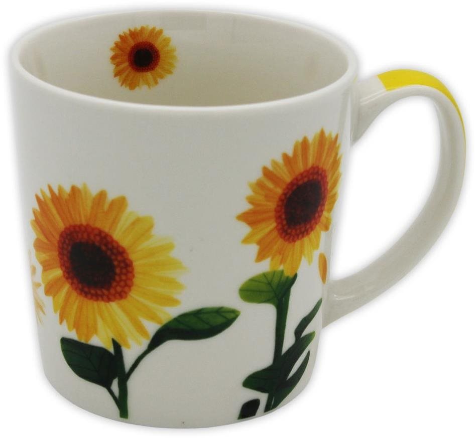 Home Elements Porcelánový hrnček 500 ml, Slnečnice