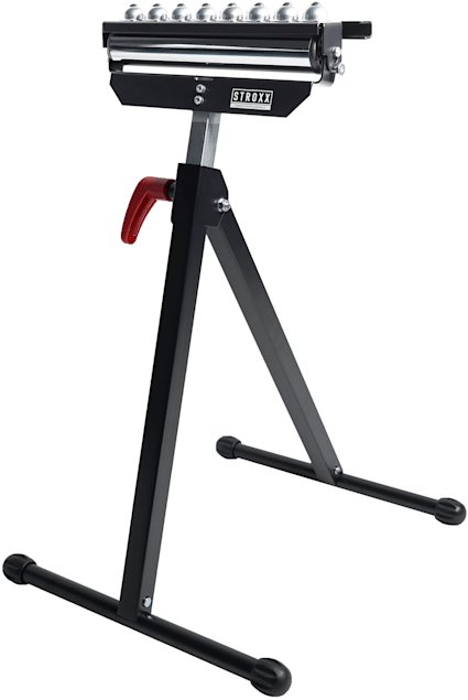 STROXX Multifunkčný valčekový stojan 3 v 1, 90 kg, výškovo nastaviteľný (72 – 110 cm)