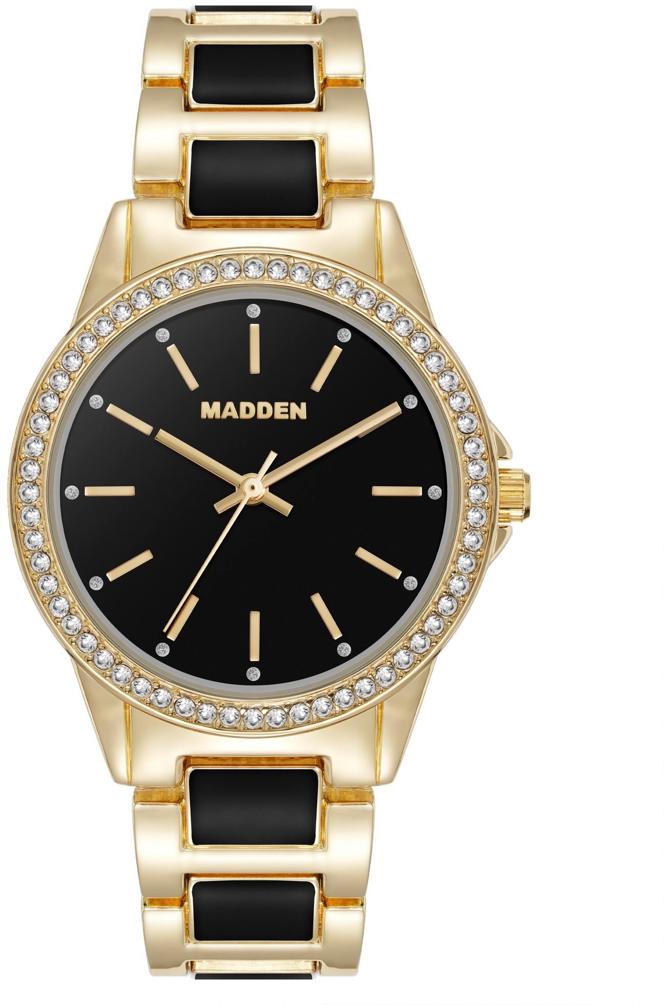 Steve Madden Dámske hodinky okrúhle SM/8108BKGPM