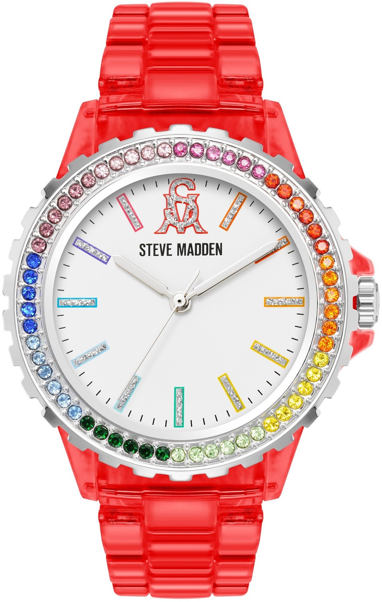 Steve Madden Dámske hodinky okrúhle SM/1061RBRD