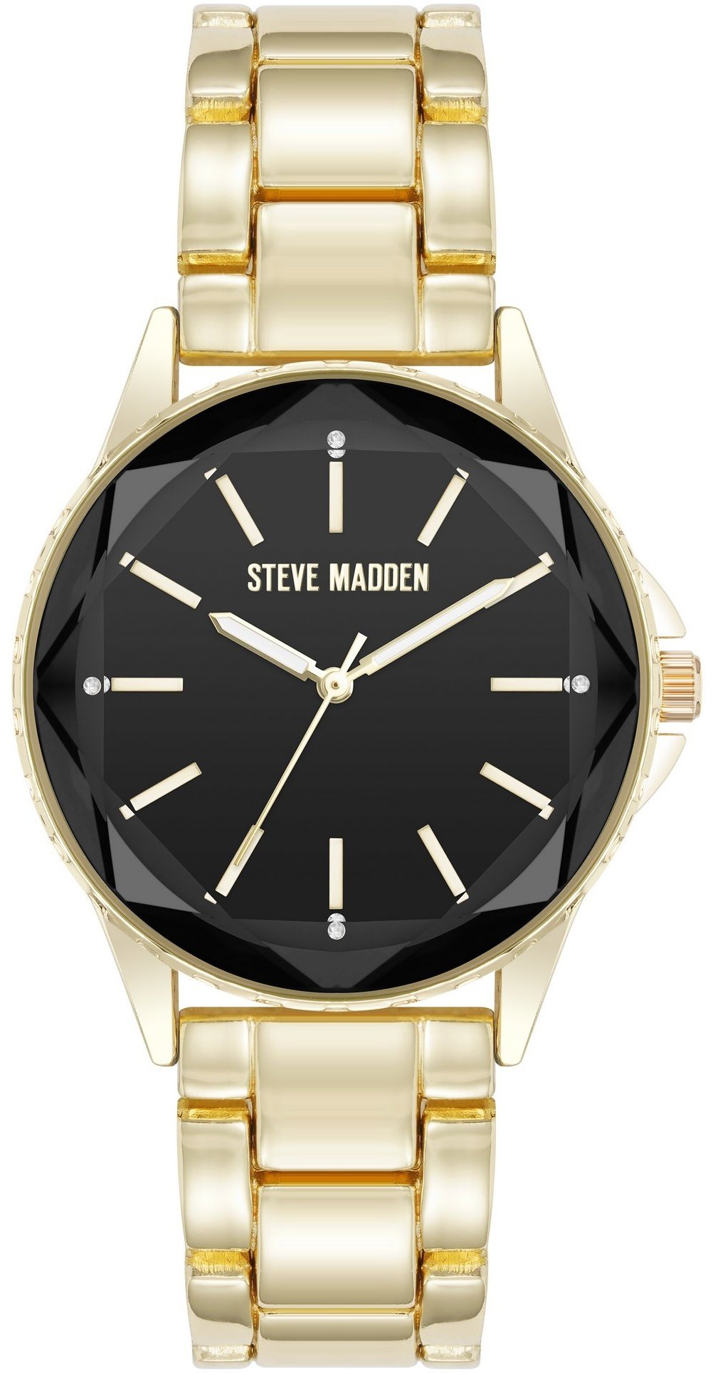 Steve Madden Dámske hodinky okrúhle SM/8154BKGP