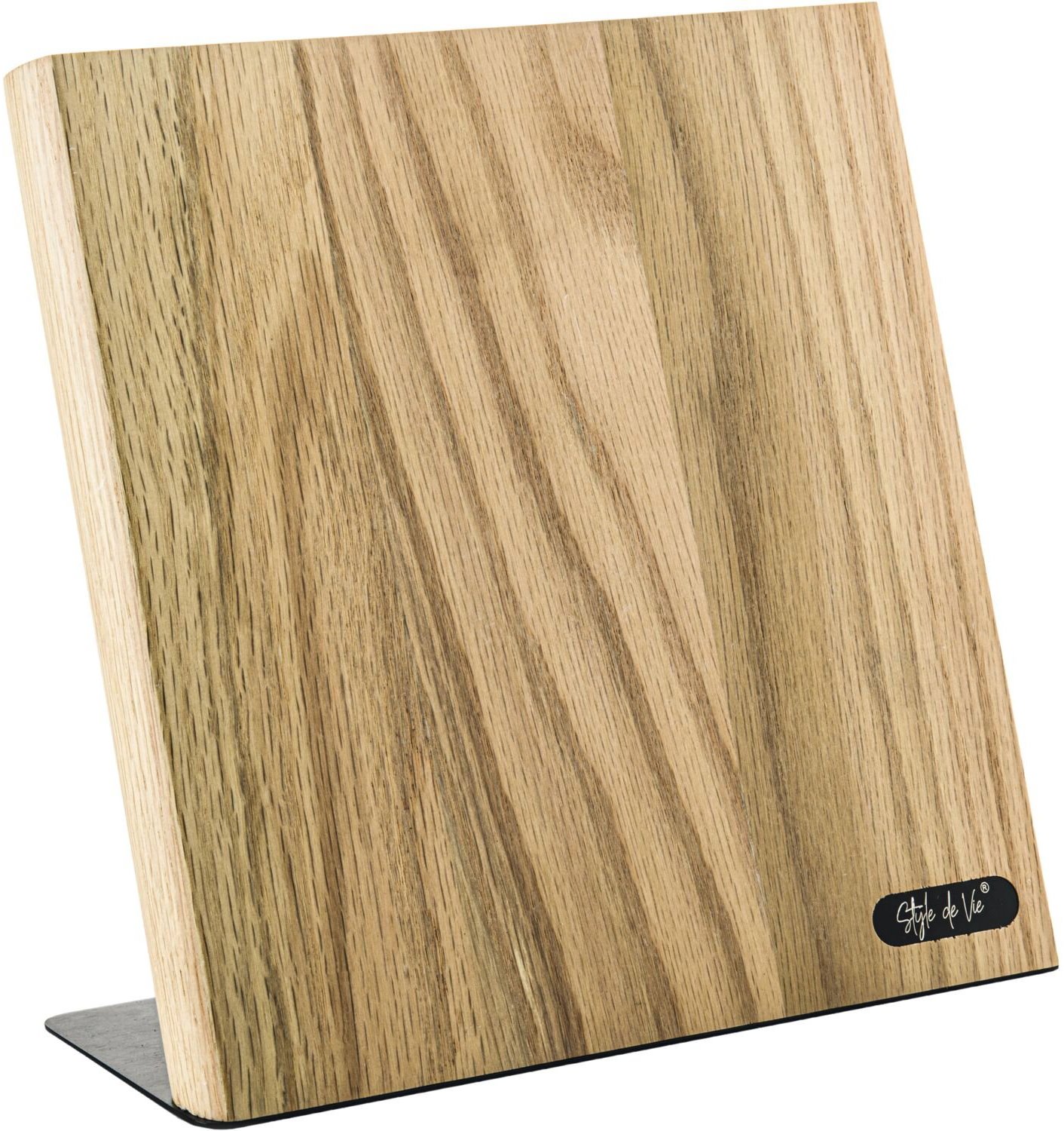 Style de Vie Stojan na nože magnetický, 230 mm × 220 mm, dub