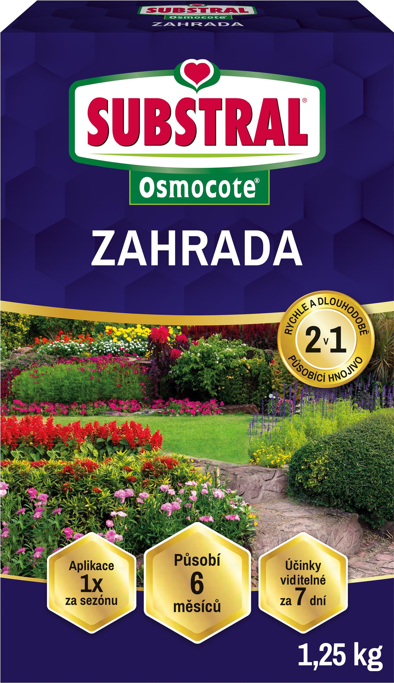 Substral Osmocote na záhradu 1,25 kg