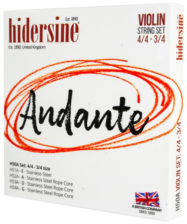 Hidersine Andante Violin Set 4/4 – 3/4
