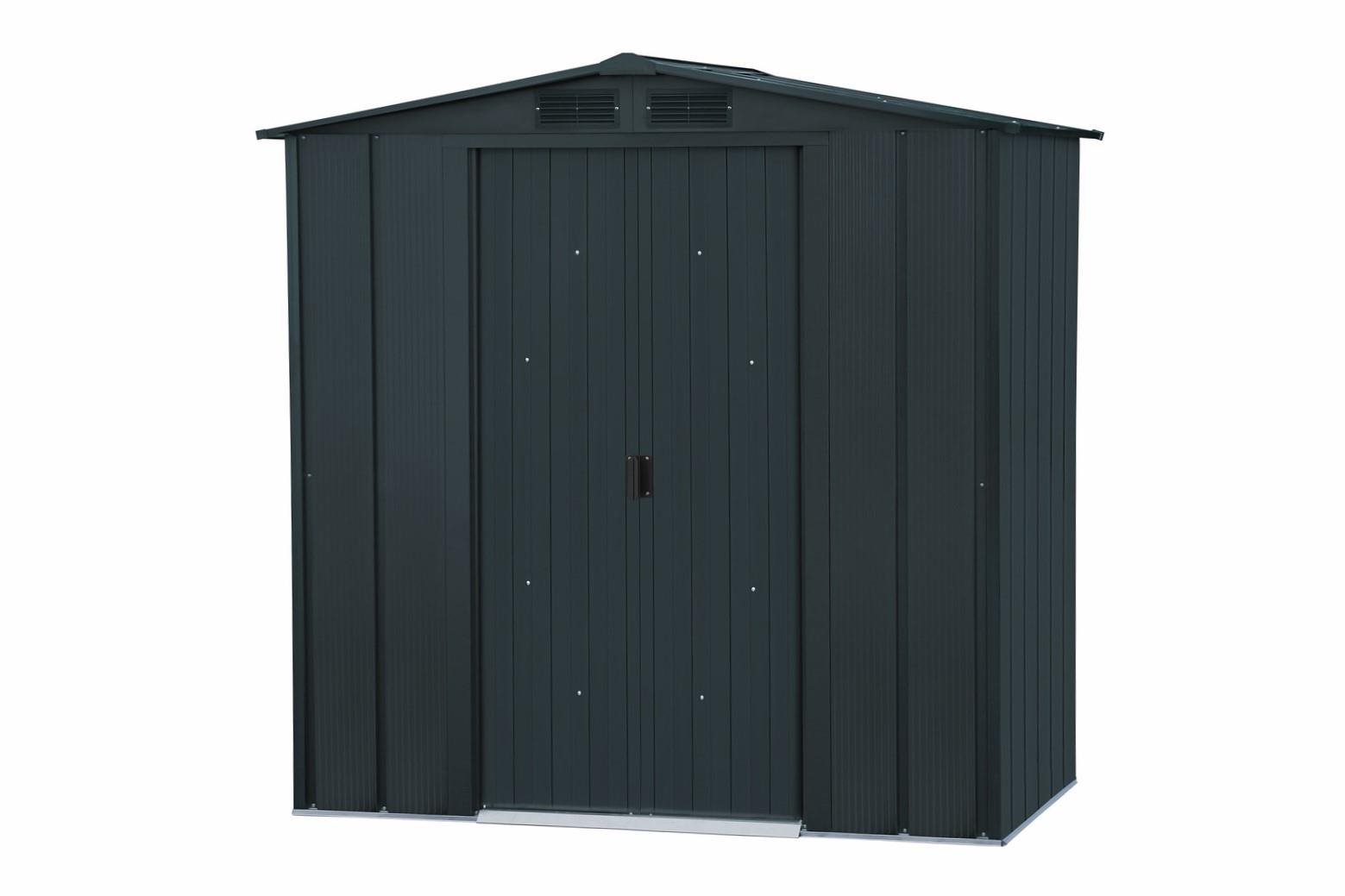 DURAMAX Domček záhradný RIVERTON TOP, antracit 195 × 202 × 123 cm