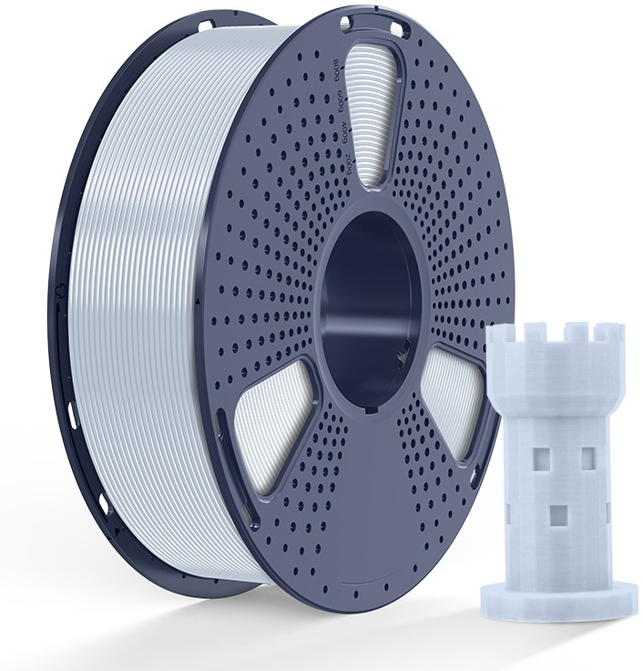 Sunlu 1.75 mm Neat Winding PLA Strieborná