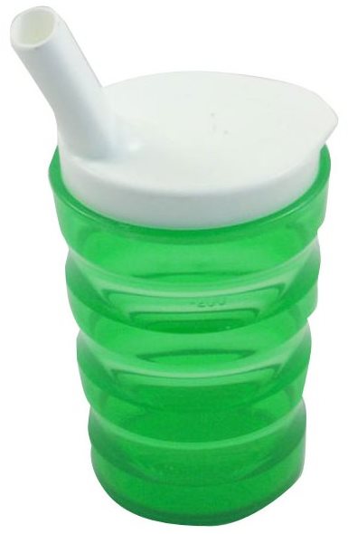 Sundo Ergonomický hrnček s viečkom s náustkom na pitie a ventilčekom, zelený
