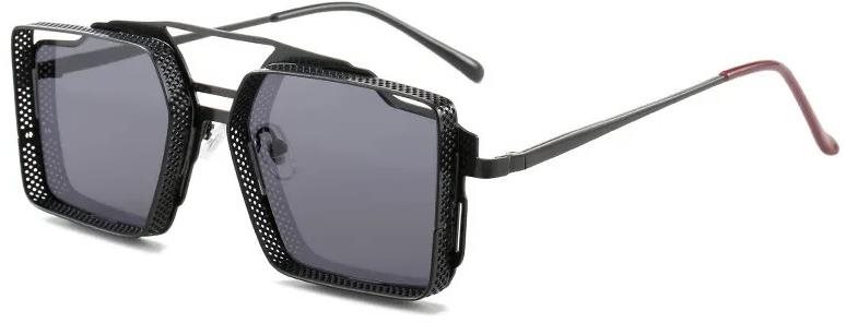 VeyRey Pánske slnečné okuliare steampunk, Sosrael, čierne, uni