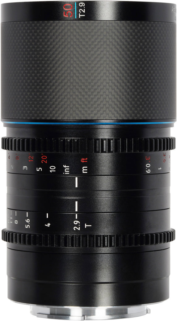 SIRUI Saturn 50 mm T2.9 1.6× Carbon Fiber Full-frame Anamorphic E Mount (Blue Flare)