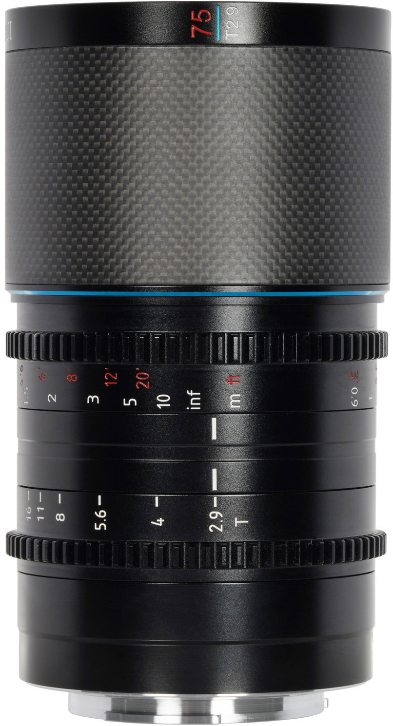 SIRUI Saturn 75 mm T2.9 1.6× Carbon Fiber Full-frame Anamorphic RF Mount (Neutral Flare)
