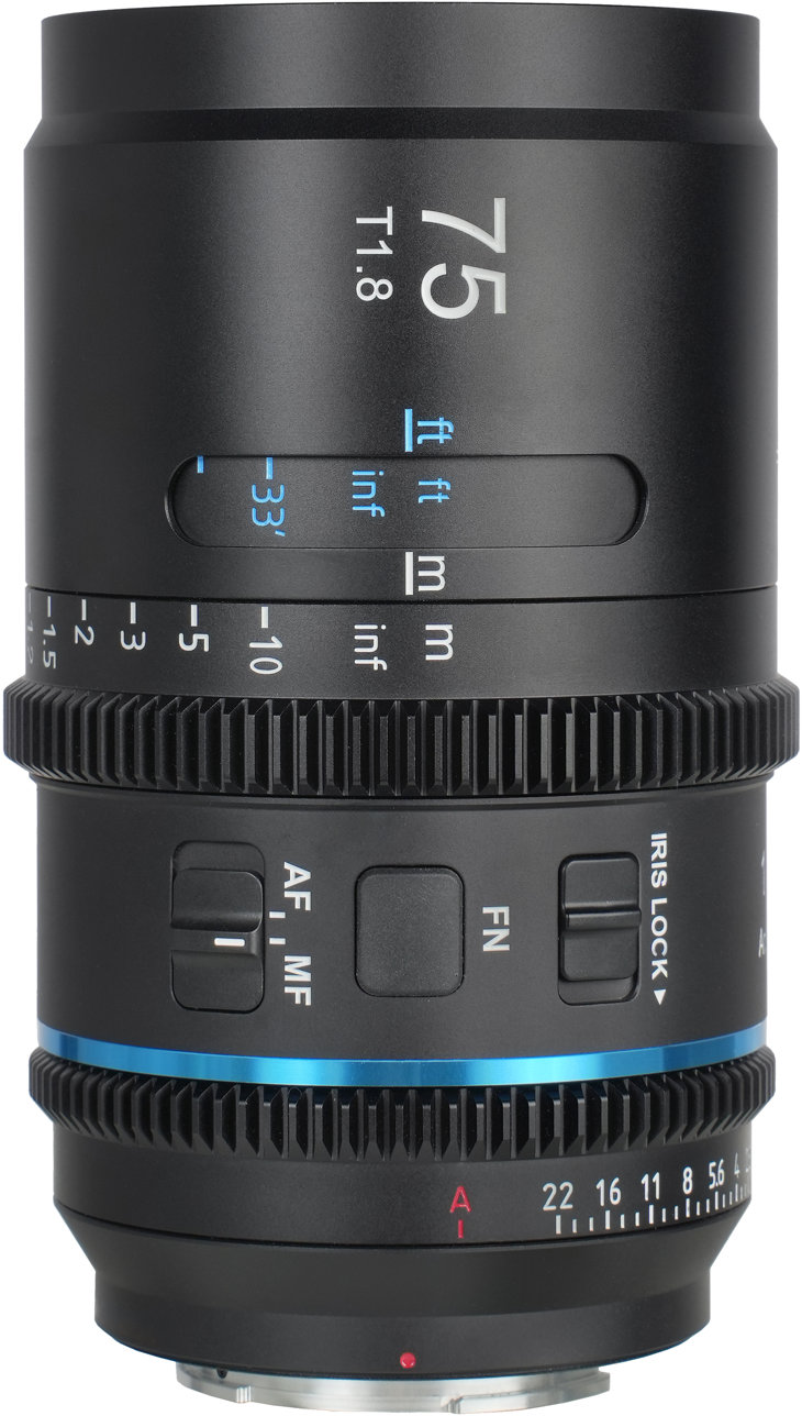 SIRUI Astra Series 75 mm T1.8 1.33X Full-Frame Anamorphic Cine Lens (E Mount, Neutral Flare)