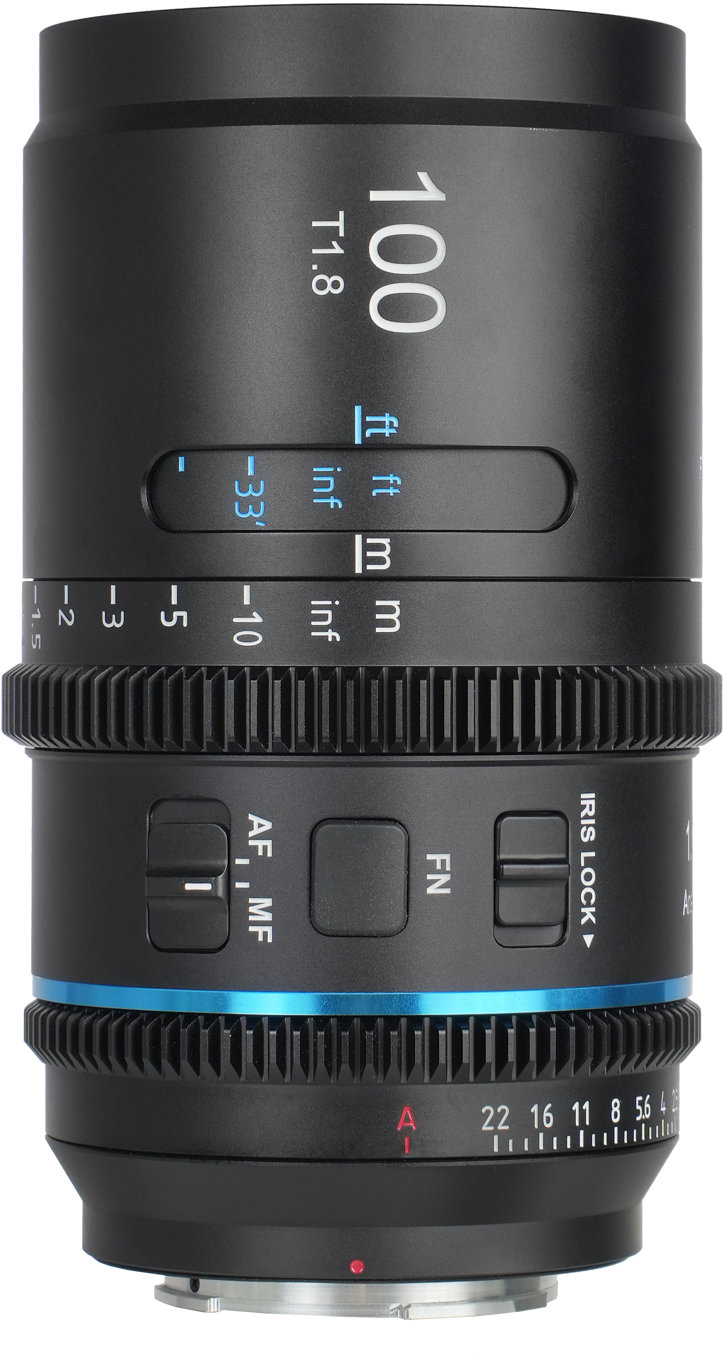 SIRUI Astra Series 100 mm T1.8 1.33X Full-frame Anamorphic Cine Lens (E Mount, Blue Flare)