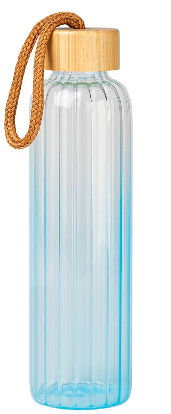DuraHome Láhev skleněná, HydroLine, 550 ml, modrá_4094
