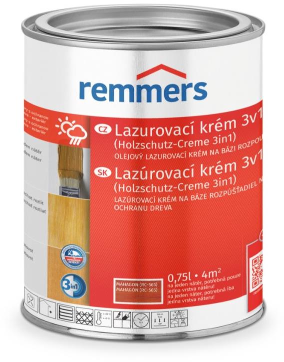 Remmers HK lazúrovací krém 0,75 l Mahagóni / Mahagón
