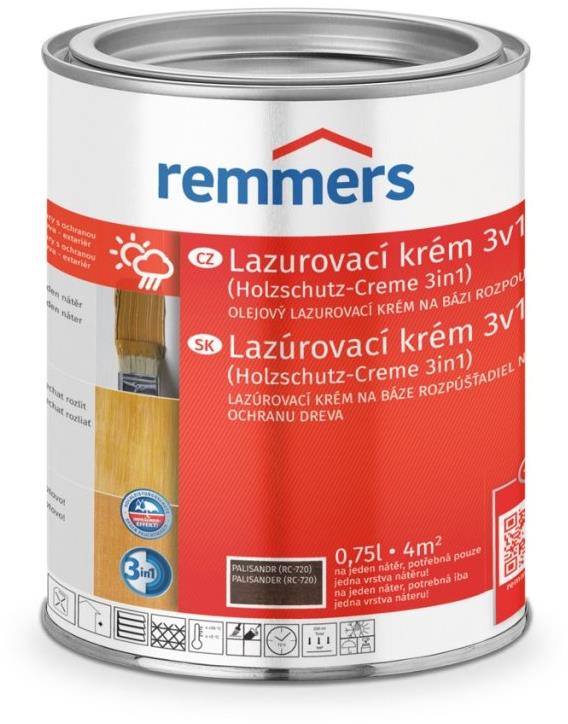 Remmers HK lazúrovací krém 0,75 l Palisander / Palisander