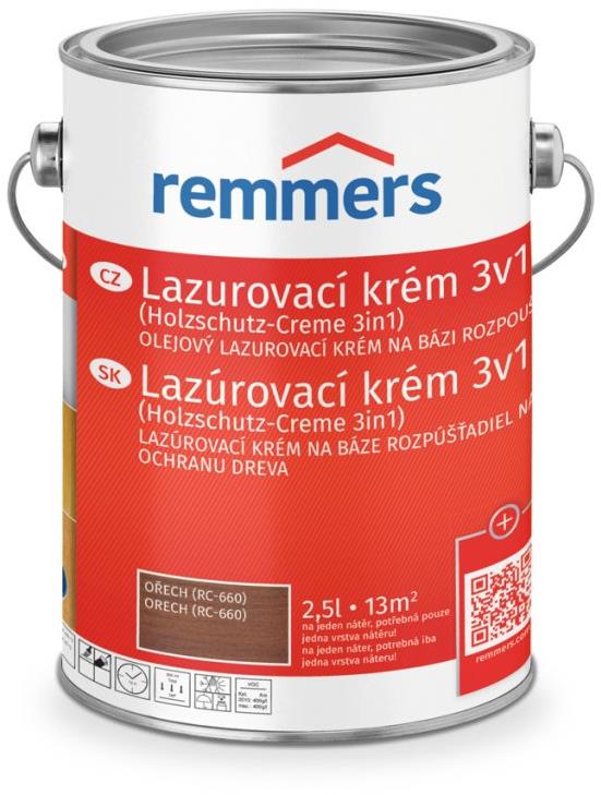 Remmers HK lazúrovací krém 2,5 l Nussbaum / Orech
