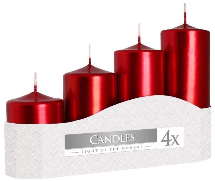 BISPOL Adventná Stupňovitá Metalická Červená 105 g/135 g/170 g/200 g