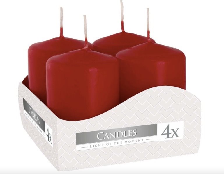 BISPOL Adventná Bordó 4× 60 g
