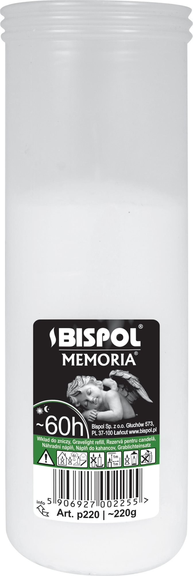 BISPOL cintorínska sviečka Memoria 60 h