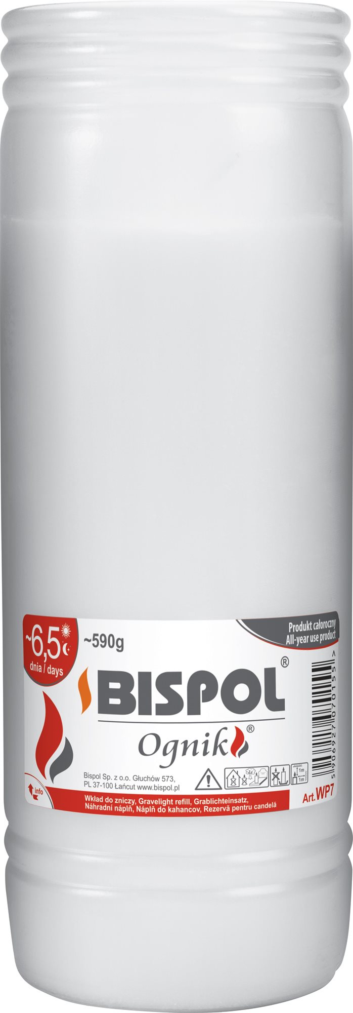 BISPOL cintorínska sviečka Ognik 156 h