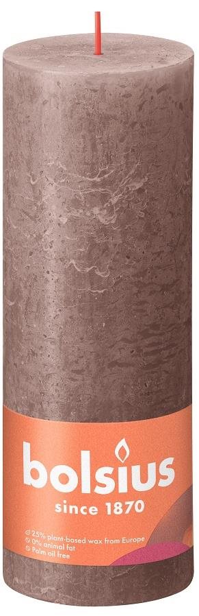 BOLSIUS rustikálna stĺpová taupe 190 × 68 mm