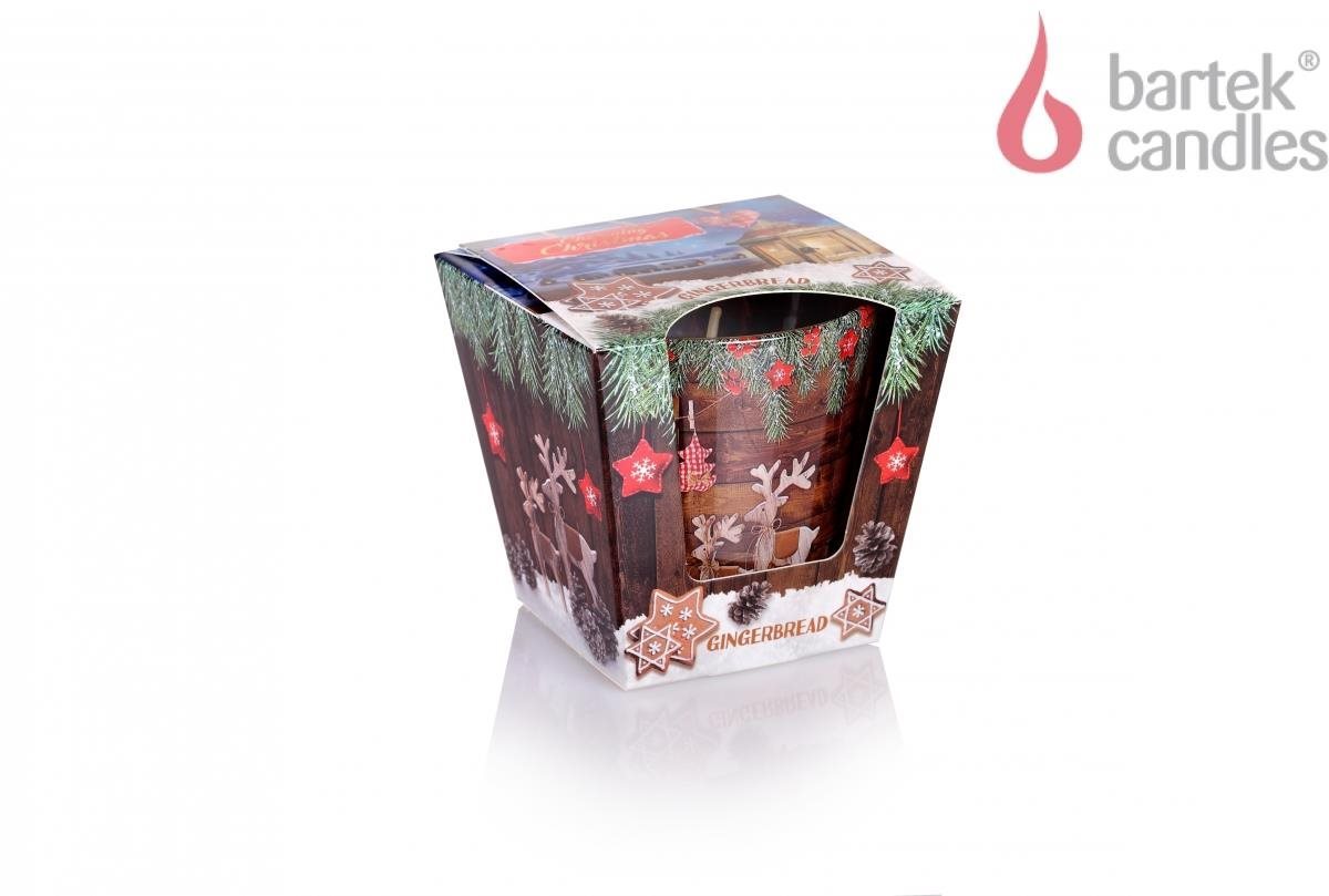 BARTEK CANDLES Gingerbread/Baked Apple (mix motívov) 115 g
