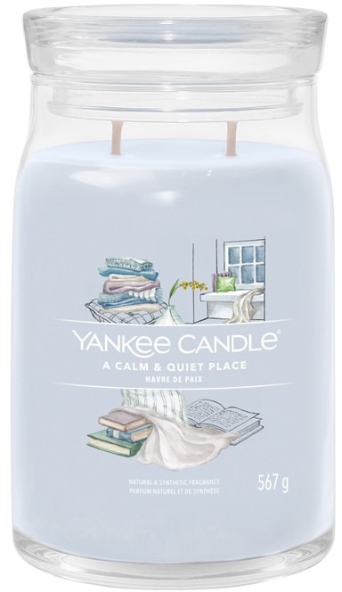 YANKEE CANDLE Signature sklo 2 knôty A Calm & Quiet Place 567 g