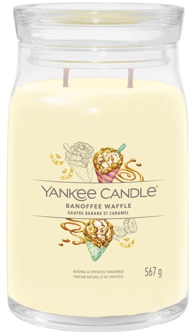 YANKEE CANDLE Signature sklo 2 knôty Banoffee Waffle 567 g